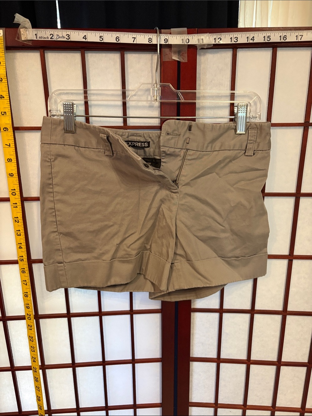 Express Khaki Bermuda Shorts